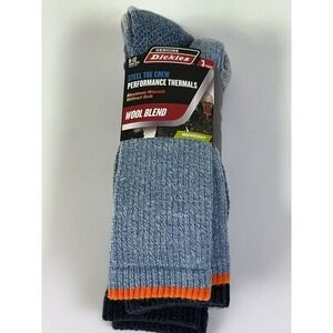 Dickies Mens Steel Toe Crew Performance Thermal Wool Blend Socks 3 Pairs Sz 6-12